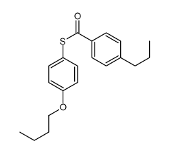 S-(4-butoxyphenyl) 4-propylbenzenecarbothioate Structure