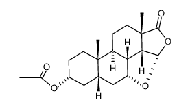 3-acetoxy-7,15-oxido-16-oxaandrostan-17-one structure