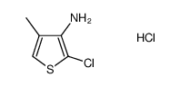 3-amino-2-chloro-4-methylthiophene hydrochloride结构式