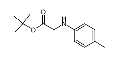 tert-butyl 2-[(4-methylphenyl)amino]acetate结构式