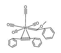 cis-[W(CO)4(PhCCPh)(C(OMe)Ph)] Structure