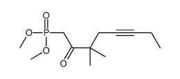 1-dimethoxyphosphoryl-3,3-dimethyloct-5-yn-2-one结构式