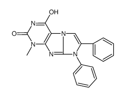 1-methyl-7,8-diphenyl-1H-imidazo[2,1-f]purine-2,4(3H,8H)-dione structure