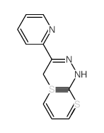 Hydrazinecarbodithioicacid, 2-[2-phenyl-1-(2-pyridinyl)ethylidene]-, methyl ester Structure