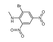 2-bromo-N-methyl-4,6-dinitro-aniline结构式