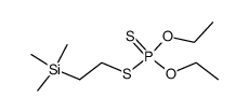 phosphorodithioic acid O,O-diethyl ester S-[(2-trimethylsilyl)ethyl] ester Structure