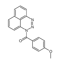 1-(4-methoxybenzoyl)naphtho[1,8-de][1,2,3]triazine结构式