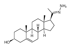 3β-hydroxypregn-5-en-20-one hydrazone Structure