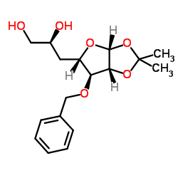 (2S)-3-[(3aR,5S,6S,6aR)-6-(Benzyloxy)-2,2-dimethyltetrahydrofuro[2,3-d][1,3]dioxol-5-yl]-1,2-propanediol结构式