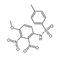 toluene-4-sulfonic acid-(4-methoxy-2,3-dinitro-anilide) Structure