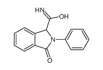 3-oxo-2-phenyl-1H-isoindole-1-carboxamide结构式