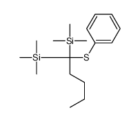 trimethyl-(1-phenylsulfanyl-1-trimethylsilylpentyl)silane结构式