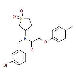 N-(3-bromobenzyl)-N-(1,1-dioxidotetrahydro-3-thienyl)-2-(4-methylphenoxy)acetamide structure