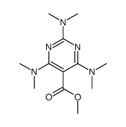 methyl 2,4,6-tris(dimethylamino)pyrimidine-5-carboxylate结构式