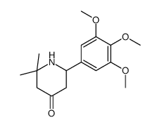 2,2-dimethyl-6-(3,4,5-trimethoxyphenyl)piperidin-4-one Structure