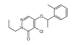 4-chloro-5-[1-(2-methylphenyl)ethoxy]-2-propylpyridazin-3-one结构式