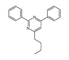 4-butyl-2,6-diphenylpyrimidine Structure