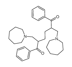 2,5-Bis-azepan-1-ylmethyl-1,6-diphenyl-hexane-1,6-dione结构式