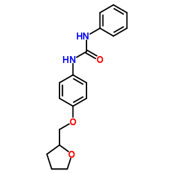 1-Phenyl-3-[4-(tetrahydro-2-furanylmethoxy)phenyl]urea Structure