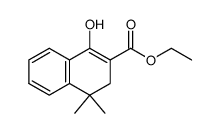 ethyl 1-hydroxy-4,4-dimethyl-3,4-dihydronaphthalene-2-carboxylate结构式