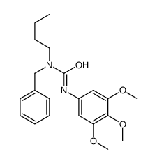 1-benzyl-1-butyl-3-(3,4,5-trimethoxyphenyl)urea结构式