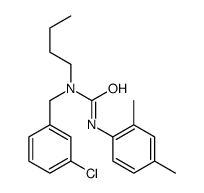 1-butyl-1-[(3-chlorophenyl)methyl]-3-(2,4-dimethylphenyl)urea结构式