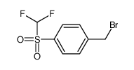 1-(BROMOMETHYL)-4-[(DIFLUOROMETHYL)SULFONYL]BENZENE Structure