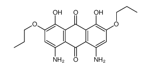 4,5-diamino-1,8-dihydroxy-2,7-dipropoxyanthracene-9,10-dione Structure