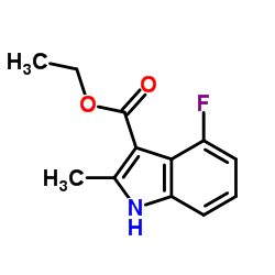 Ethyl 4-fluoro-2-methyl-1H-indole-3-carboxylate Structure