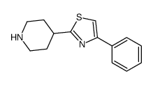 4-phenyl-2-(piperidin-4-yl)thiazole Structure