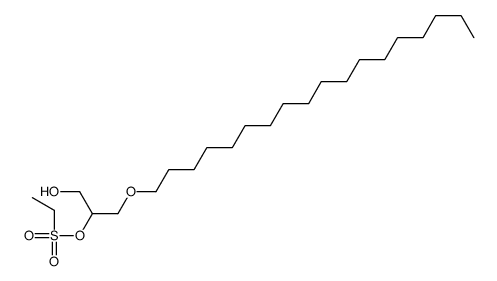 (1-hydroxy-3-octadecoxypropan-2-yl) ethanesulfonate结构式