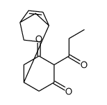 5-(5-bicyclo[2.2.1]hept-2-enyl)-2-propanoylcyclohexane-1,3-dione结构式