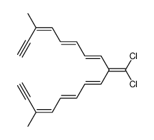 9-dichloromethylene-3,15-dimethylheptadeca-3,5,7,10,12,14-hexaene-1,16-diyne结构式