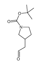 1-PYRROLIDINECARBOXYLIC ACID, 3-(2-OXOETHYL)-, 1,1-DIMETHYLETHYL ESTER picture