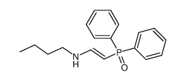 Butyl-[(E)-2-(diphenyl-phosphinoyl)-vinyl]-amine Structure