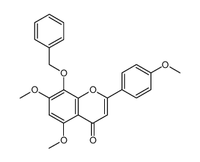 8-Benzyloxy-5,7-dimethoxy-2-(4-methoxy-phenyl)-chromen-4-one结构式
