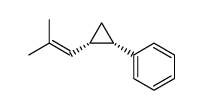 cis-2-phenyl-1-(2-methyl-1-propenyl)cyclopropane结构式