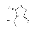 4-propan-2-yl-5-sulfanylidene-1,2,4-dithiazolidin-3-one结构式