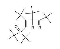 3,4,5-Tri-tert-butyl-6-(di-tert-butylphosphoryl)-1,2-diazabicyclo<2.2.0>hexa-2,5-dien Structure