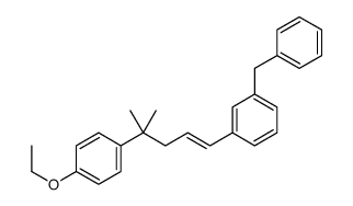 1-benzyl-3-[4-(4-ethoxyphenyl)-4-methylpent-1-enyl]benzene Structure