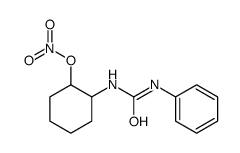 [2-(phenylcarbamoylamino)cyclohexyl] nitrate Structure