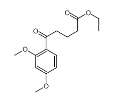 ETHYL 5-(2,4-DIMETHOXYPHENYL)-5-OXOVALERATE结构式