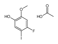 acetic acid,4-fluoro-5-iodo-2-methoxyphenol结构式