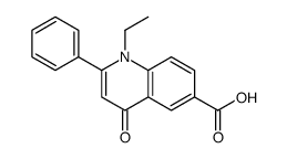 1-ethyl-4-oxo-2-phenylquinoline-6-carboxylic acid结构式