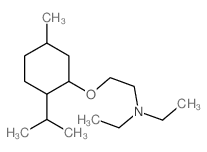N,N-diethyl-2-(5-methyl-2-propan-2-yl-cyclohexyl)oxy-ethanamine结构式