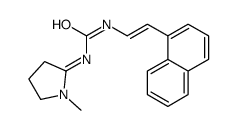 1-(1-methylpyrrolidin-2-ylidene)-3-(2-naphthalen-1-ylethenyl)urea结构式