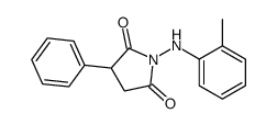 1-(2-methylanilino)-3-phenylpyrrolidine-2,5-dione结构式