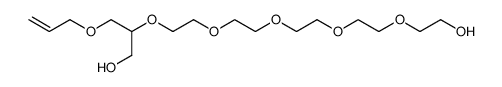 3-Allyloxy-2-[2-(2-{2-[2-(2-hydroxy-ethoxy)-ethoxy]-ethoxy}-ethoxy)-ethoxy]-propan-1-ol结构式