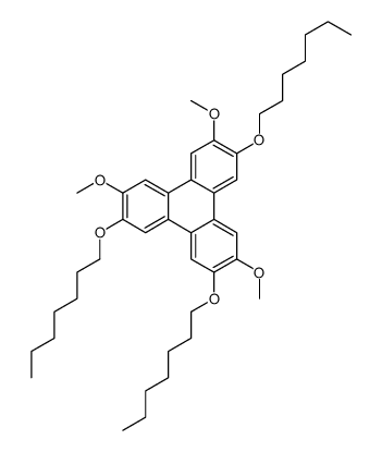 2,6,11-triheptoxy-3,7,10-trimethoxytriphenylene Structure