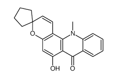 6'-hydroxy-12'-methylspiro[cyclopentane-1,3'-pyrano[2,3-c]acridine]-7'-one Structure